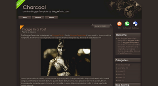 Charcoal, plantilla para Blogger