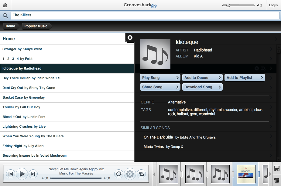 Busca una alternativa a Spotify Canciones Gratis para escuchar online Grooveshark Las ocho mejores alternativas a Spotify