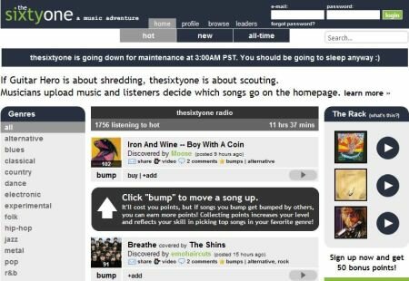 thesixtyone_front thesixtyone front Las ocho mejores alternativas a Spotify