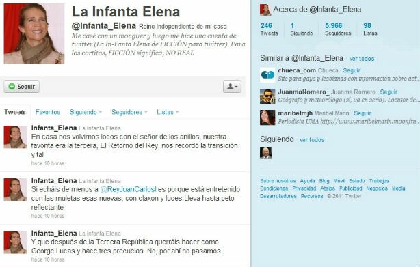 usurpacion_infanta usurpacion infanta La suplantación de identidad en Twitter, un hecho habitual